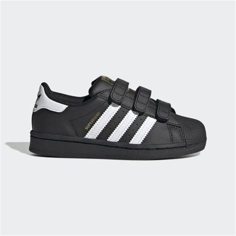 adidas superstar zwart met witte strepen kids